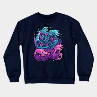 Cosmic Wave Crewneck Sweatshirt